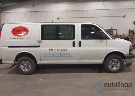 2021 GMC Savana Cargo Rwd 2500 Regular Wheelbase Work Van from USA, damaged, VIN 1GTW7AFP6M1189611